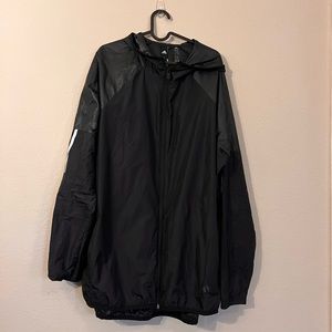 Adidas Black Windbreaker